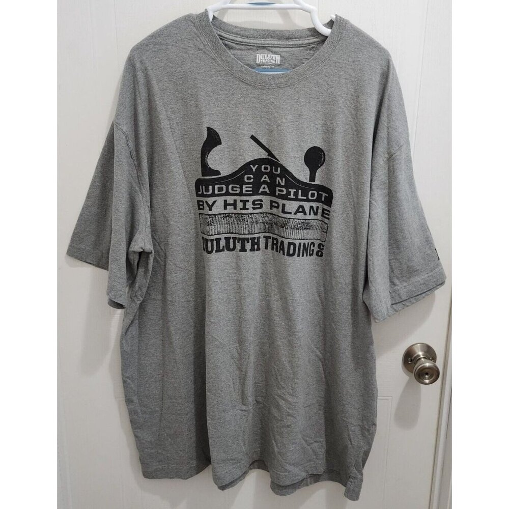 Duluth Trading Co. Longtail T "You Can Judge A Pilot By His Plane" Shirt Size XL